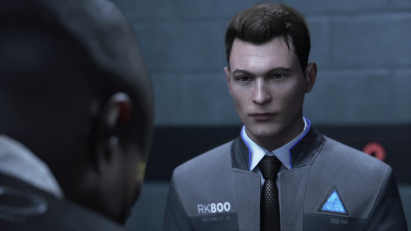 Connor, el androide detective, otro de los protagonistas.